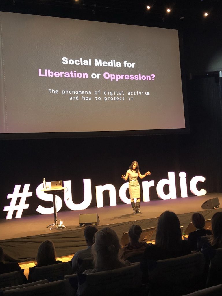 Social Media for Opression or Liberation SingularityU Speech Manal Alsharif